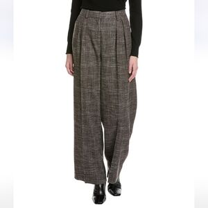 Kenneth Cole Women's High-Rise Wide-Leg Double-Pleated Pants. Size 12